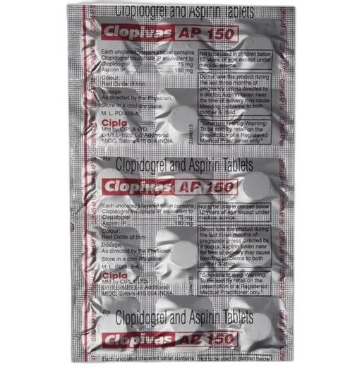 clopivas ap 150mg tablet 15's